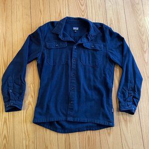 Patagonia Fjord Flannel - Men's Medium - Navy Blue